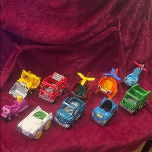 Little people automobile helicopter, motorcycle, tractor Colorful Toy Vehicle